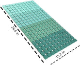 Anti-Skid Bath Shower Mats for inside Shower Bathroom Floor Bathtub Matt Washable Safety Shower Stall Mats Non Slip Kid'S Elder Bathroom Carpet Rug (Gradient Green)